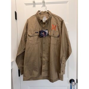 NWT LAPCO FR Flame Resistant Work Shirt - Large Regular Heavy Duty Industrial